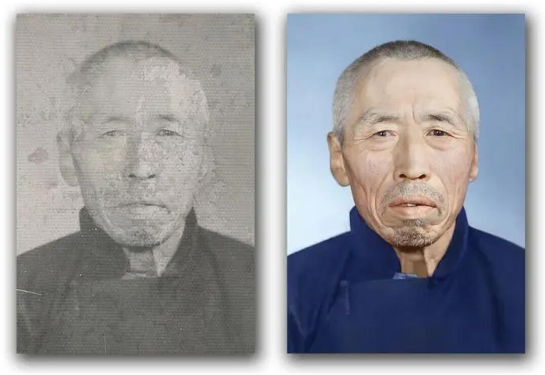 育才镇破损照片修复-56